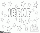 Irene, nombre de origen griego. Derivado de Eirene, la diosa de la paz de la mitología griega