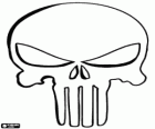 La calavera, el símbolo del antihéroe el Punisher, el Castigador