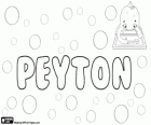 Peyton, nombre de origen inglés. Peyton, variante de Payton