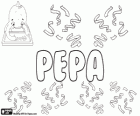 Pepa, la forma femenina de Pepe. Forma familiar del nombre de origen hebreo José para las mujeres
