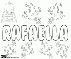 Rafaella, nombre de origen hebreo. Una de las formas femeninas para Rafael