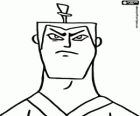 La cara de un samurai, el samurai Jack