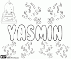 Yasmin, nombre derivado del nombre de una flor, el jazmín