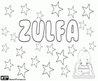 Zulfa, nombre musulmán de origen urdu para niña