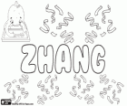 Zhang, nombre de origen chino. Zhang, uno de los apellidos más comunes en China
