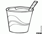 Una bebida refrescante en un vaso de papel
