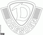 Escudo del SG Dynamo Dresden, club de fútbol de la ciudad de Dresde, Sajonia