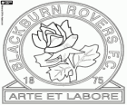 Logo del Blackburn Rovers F.C. Los Rovers, The Rovers. Club de fútbol con sede en la ciudad de Blackburn, en el condado de Lancashire