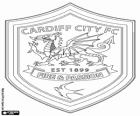 Escudo del Cardiff City F.C. Club de fútbol de la ciudad galesa de Cardiff. The Bluebirds