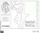 Logo del Campeonato Mundial de Baloncesto de 2014. Campeonato FIBA organizado por España