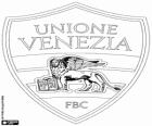 Distintivo de Foot Ball Club Unione Venezia. Equipo de fútbol de Venecia, en la región del Véneto
