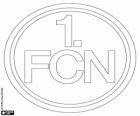 Distintivo de 1. FC Nürnberg, club de fútbol de Núremberg, una ciudad de Baviera