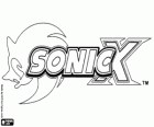 Logo de Sonic X, una serie anime para TV basado en los videojuegos de Sonic The Hedgehog