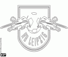 Emblema del RB Leipzig. Club de fútbol de Leipzig, ciudad de Sajonia