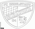 Escudo del FC Ingolstadt 04. Club de fútbol de Ingolstad, ciudad de Baviera