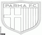 Logo del Parma FC. Club de fútbol con sede en Parma, ciudad de Emilia-Romaña