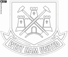 Logo del West Ham United F.C.. Club de fútbol de Upton Park, también conocidos como The Irons y The Hammers