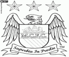 Insignia del Manchester City F.C.. Club de fútbol de Manchester con el sobrenombre de The Citizens