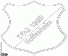 Emblema de TSG 1899 Hoffenheim. Club de fútbol de Sinsheim, ciudad de Baden-Württemberg