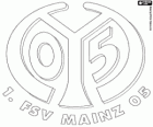 Insígnia del 1. FSV Mainz 05. Club deportivo de la ciudad de Maguncia, Renania-Palatinado