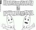 Logo de Bananas en Pijamas con los dos protagonistas