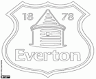 Logo del Everton F.C.. Club de fútbol con sede en Liverpool, con los sobrenombres de The Toffees y The Blues
