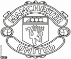 Logo del Manchester United F.C.. Club de fútbol con sede en Old Trafford, Manchester. Conocidos como los diablos rojos, The Red Devils