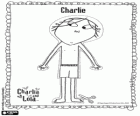 Dibujo de Charlie para juegos de vestir