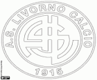 Emblema del A.S. Livorno Calcio. Club de fútbol con sede en Livorno, ciudad de la Toscana