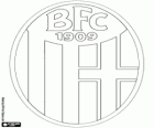 Insignia del Bologna FC 1909. Club de fútbol de Bolonia, capital de Emilia-Romaña