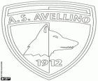 Escudo de AS Avellino 1912. Club deportivo de la ciudad de Avellino, la Campania