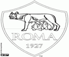Logo del AS Roma. Club de fútbol de la ciudad de Roma, Lacio