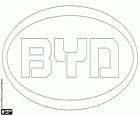 Logo de BYD Auto, marca de coches, compañia pública de China