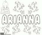 Arianna, nombre de origen griego, variante de Ariadna. Su significado es muy pura
