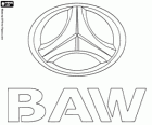Logo de BAW, Beijing Automobile Works, fabricante de vehículos de China