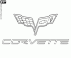 Logo de Chevrolet Corvette, marca de coches deportivos de los EUA