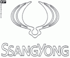 Logo de SsangYong, marca de automóviles de Corea del Sur