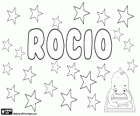 Rocío, nombre de origen andaluz, su significado es refrescante como el rocío. Nombre en honor de la Virgen del Rocío