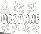 Ursanne, variante de Úrsula. Ursanne, nombre utilizado tanto para niña como para niño