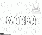 Warda, nombre de origen germánico. Nombre femenino de Ward. Warda, nombre de origen árabe