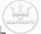 Logo de Maserati, marca italiana de automóviles de lujo