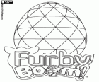 Logo de Furby Boom con un huevo virtual de Furby Furblings