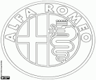 Logo de Alfa Romeo, marca italiana de coches de lujo