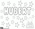 Hubert, nombre de origen germánico, derivado de Hugubert