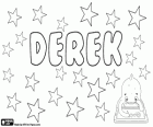 Derek, forma abreviada de Dederik. Derivado del nombre germánico, Theodoric