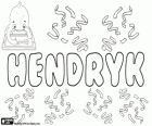 Hendryk, nombre de origen germánico. Variante de Hendrik, nombre en alemán, holandés y estoniano que corresponde a Enrique