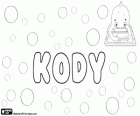 Kody, nombre para niño y para niña. Variante de Cody. Nombre de origen inglés
