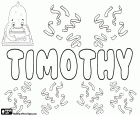 Timothy, nombre inglés de origen griego. Derivado del nombre griego, Timotheos. Su significado es honorado por Dios o en el honor de Dios