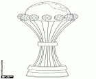 El trofeo de la Copa Africana de Naciones. Competición de selecciones nacionales de fútbol organizada por la CAF, la Confederación Africana de Fútbol