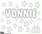 Vonnie, nombre que se usa tanto para hombres como para mujeres